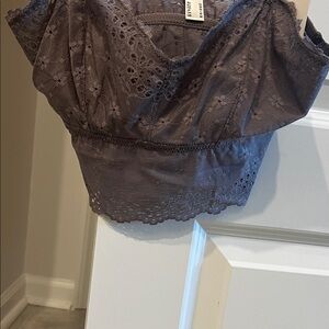 B.tempt’D by Wacoal Lace Trimmed Lilac-Gray Women's Bralette